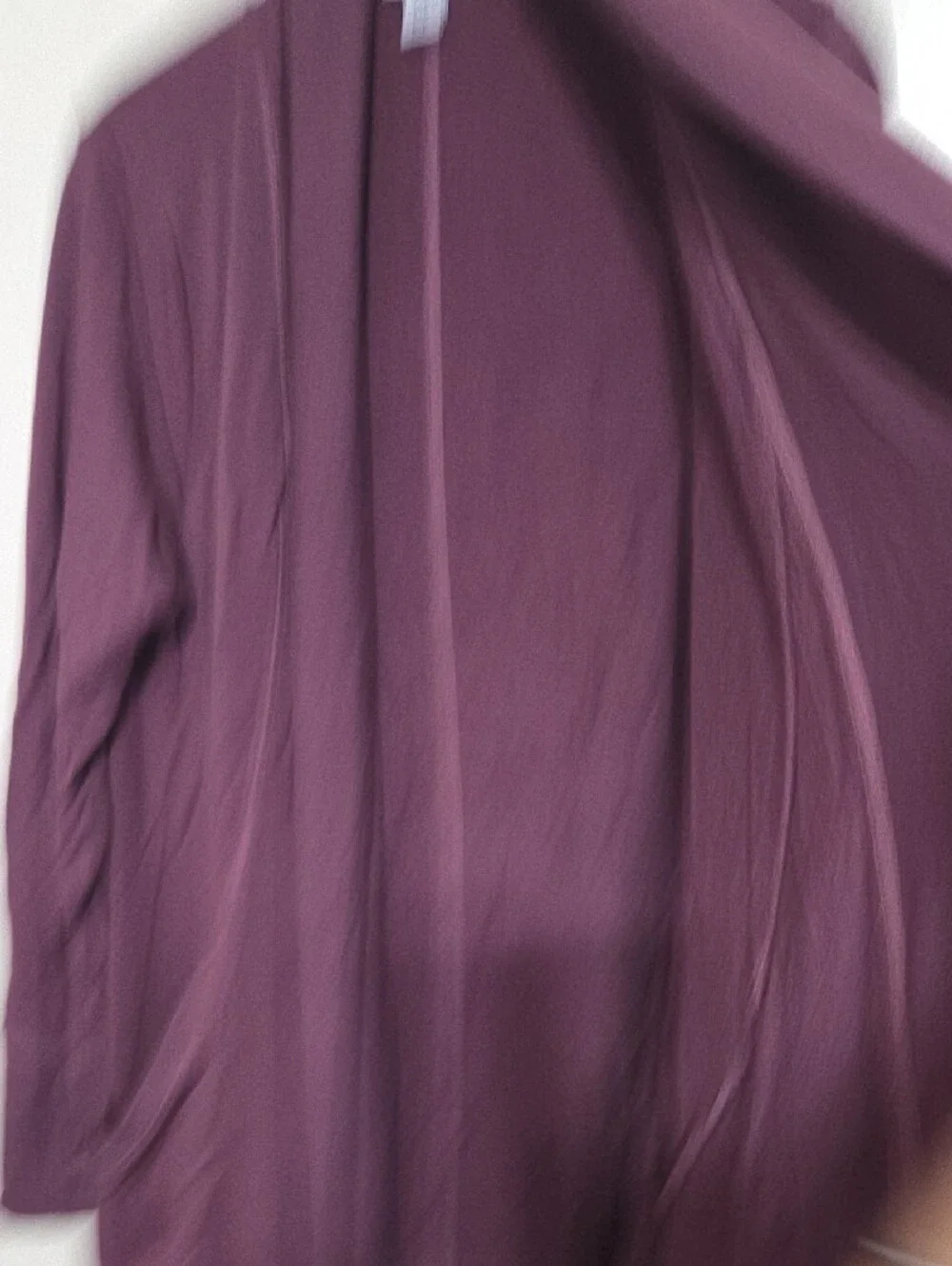 Athleta Plum Open-Front Long Cardigan